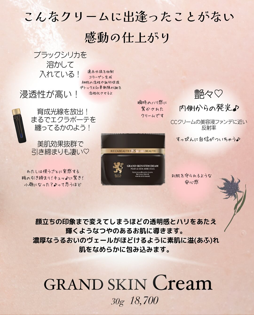 リアボーテグランスキン【GRAND SKIN】本日先行発売ス...