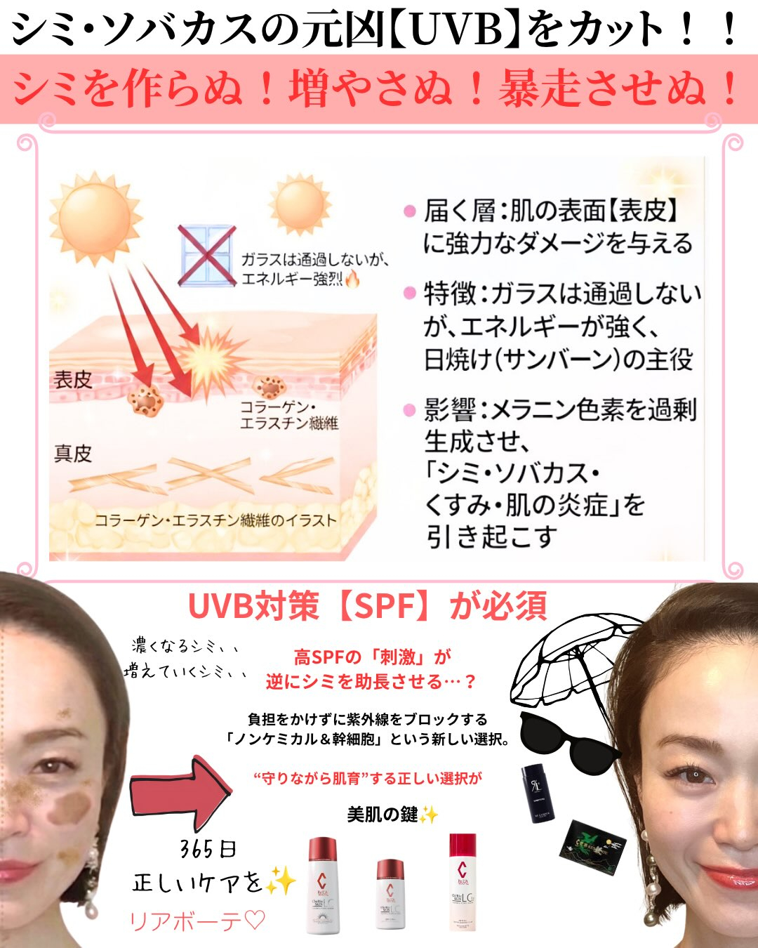 365日　的確なUVケアも忘れずに♡